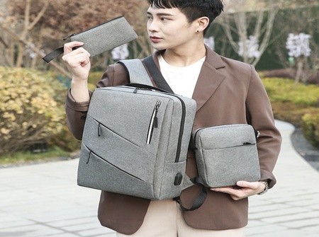 IMPORTÉ/Sacs à dos pour ordinateur portable à chargement USB sacs d'école 